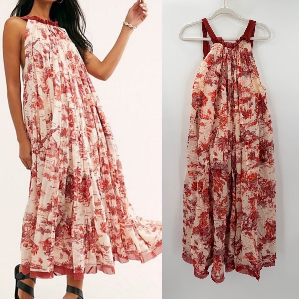 Free People Tropical Toile Maxi Dress Small - Picture 1 of 4